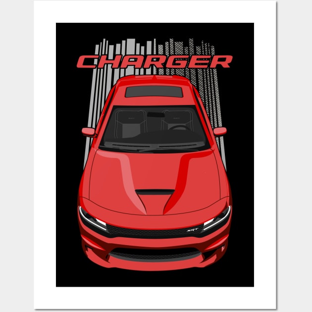 Charger - Red Wall Art by V8social